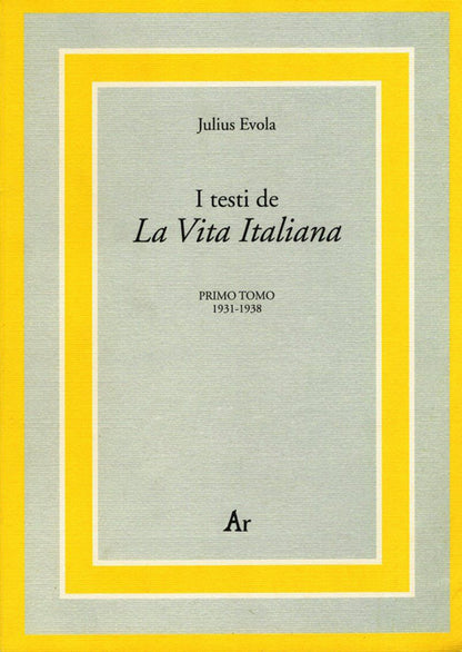 Cover of testi de La vita italiana