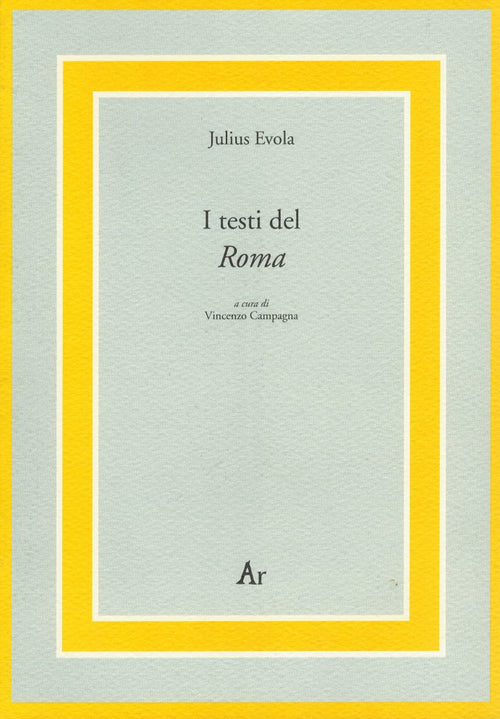 Cover of testi del «Roma»