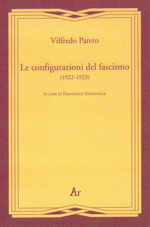 Cover of configurazioni del fascismo (1922-1923)