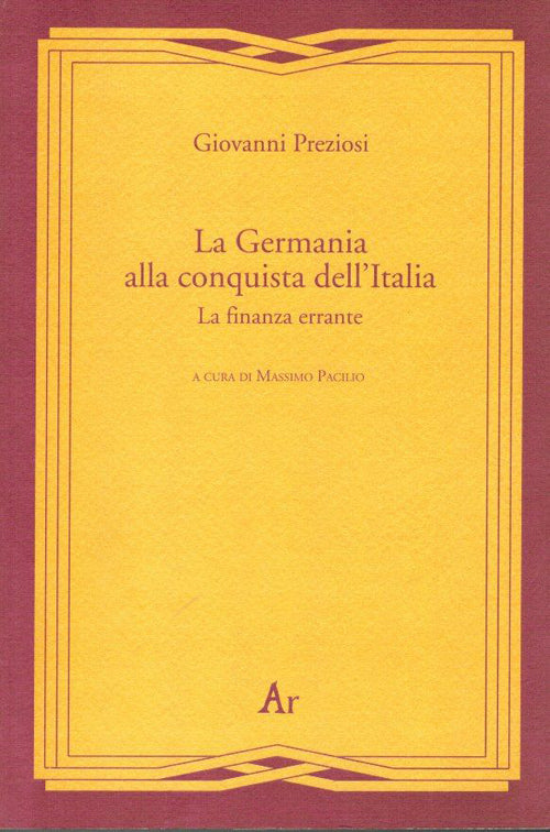 Cover of Germania alla conquista dell'Italia. La finanza errante