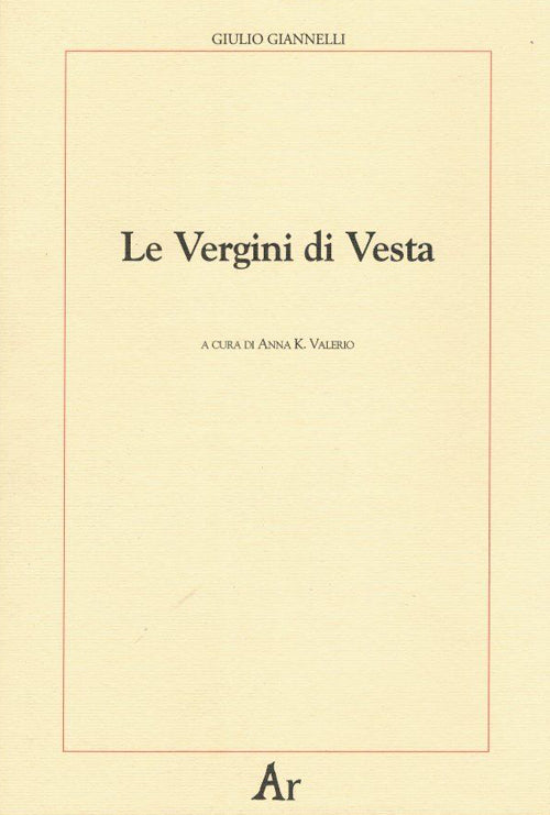 Cover of vergini di Vesta