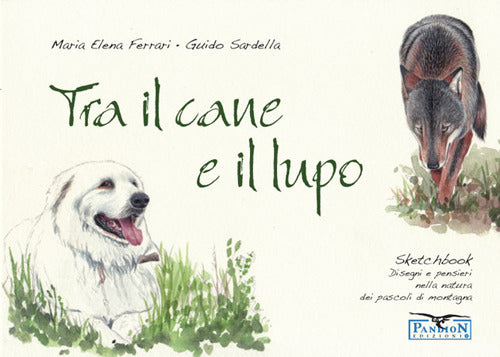 Cover of Tra il cane e il lupo. Sketchbook di disegni e pensieri nella natura dei pascoli di montagna