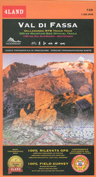 Cover of Val di Fassa. 133. 1:25.000. Sellaronda MTB track tour. 350 km mountain bike official trails. 150 km sci alpinismo-skitouren