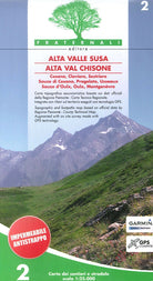 Cover of Carta n. 2. Alta valle Susa, alta val Chisone. Carta dei sentieri e stradale scala 1:25.000