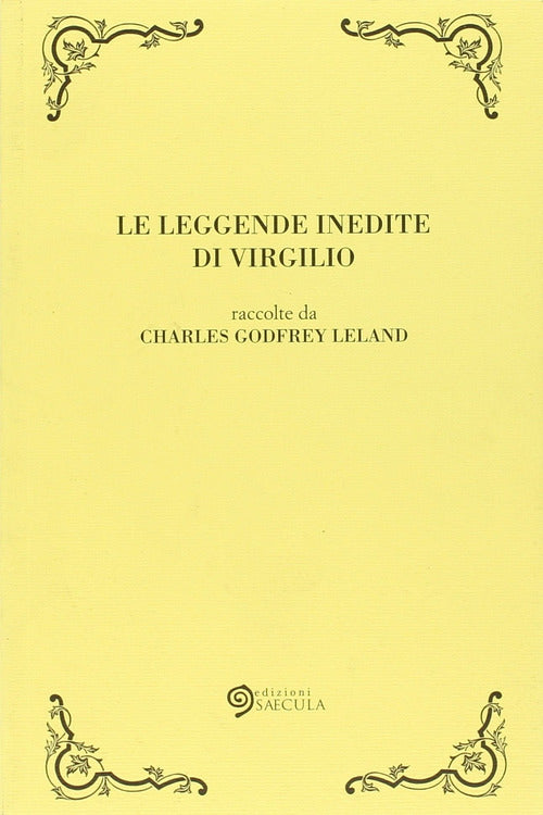 Cover of leggende inedite di Virgilio