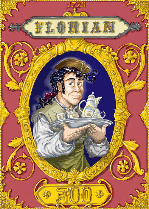 Cover of Florian 300. The Caffè Florian coffeehouse in Venice. A 300-year-old- story