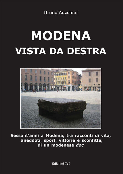 Cover of Modena vista da destra. Sessant'anni a Modena, tra racconti di vita, aneddoti, sport, vittorie e sconfitte di un modenese doc