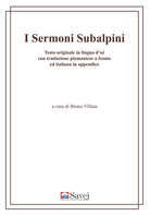Cover of sermoni subalpini. Testo originale in lingua d'oé con traduzione piemontese a fronte ed italiana in appendice