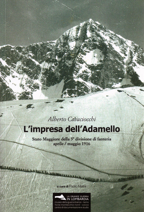 Cover of impresa dell'Adamello. Stato Maggiore della 5a divisione di fanteria aprile-maggio 1916