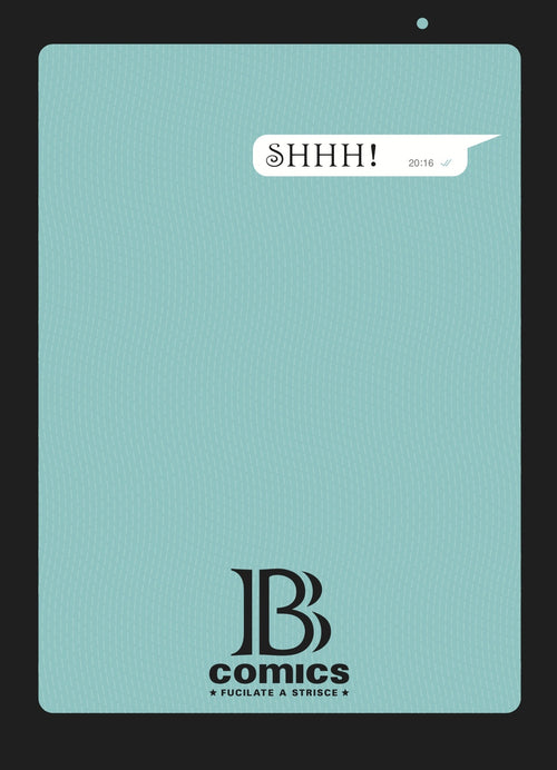Cover of B comics. Fucilate a strisce. Shhh!