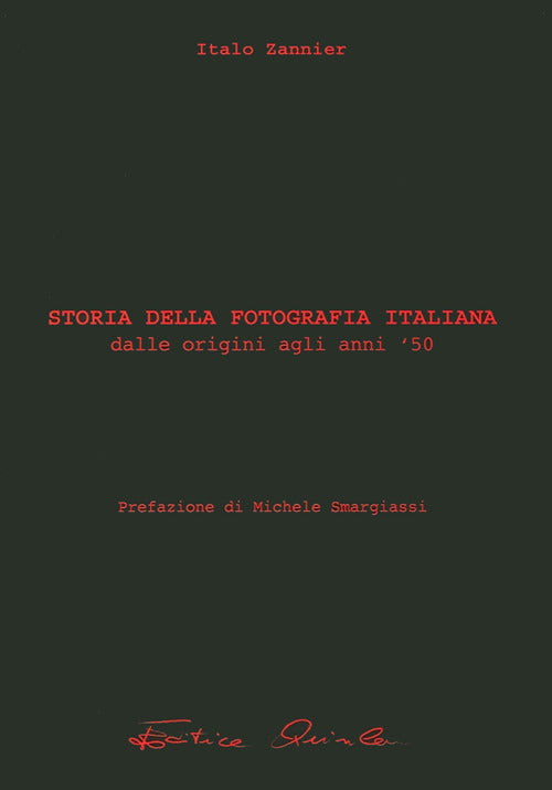 Cover of Storia della fotografia italiana