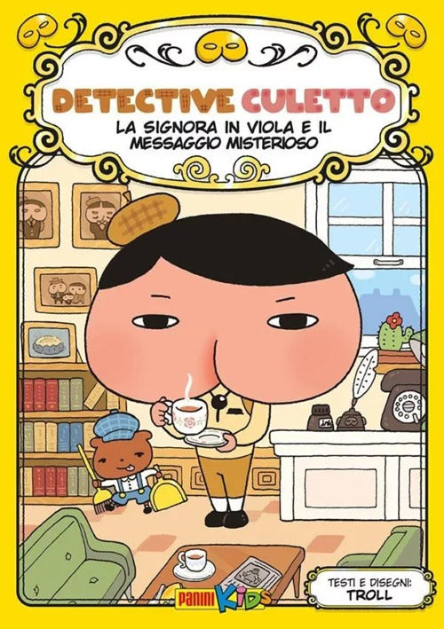 Cover of signora in viola e il messaggio misterioso. Detective Culetto