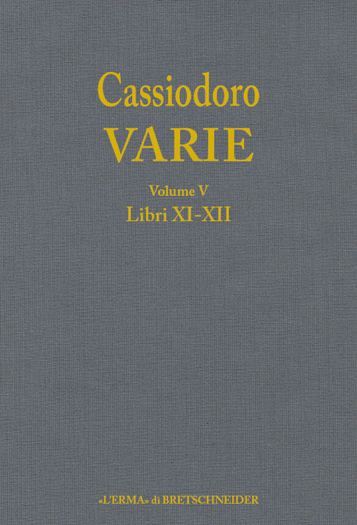 Cover of Cassiodoro. Varie