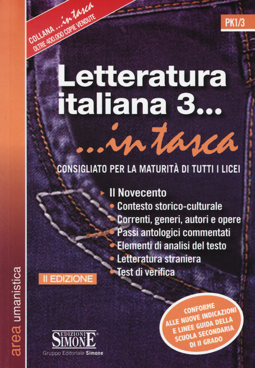 Cover of Letteratura italiana