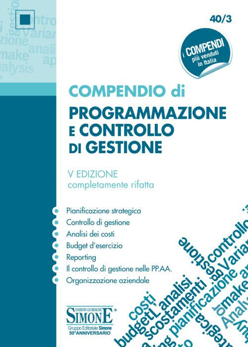 Cover of Compendio di programmazione e controllo di gestione
