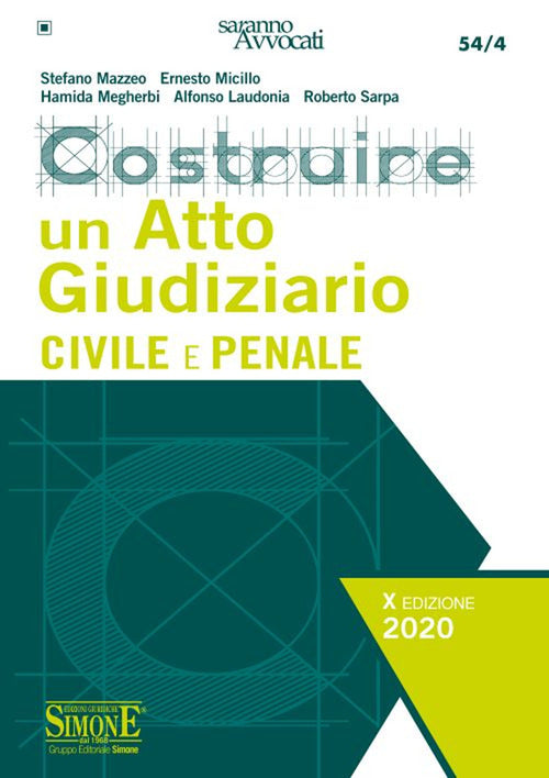 Cover of Costruire un atto giudiziario civile e penale