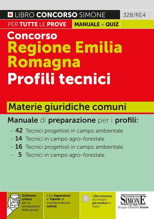Cover of Concorso Regione Emilia Romagna. Profili tecnici. Materie giuridiche comuni