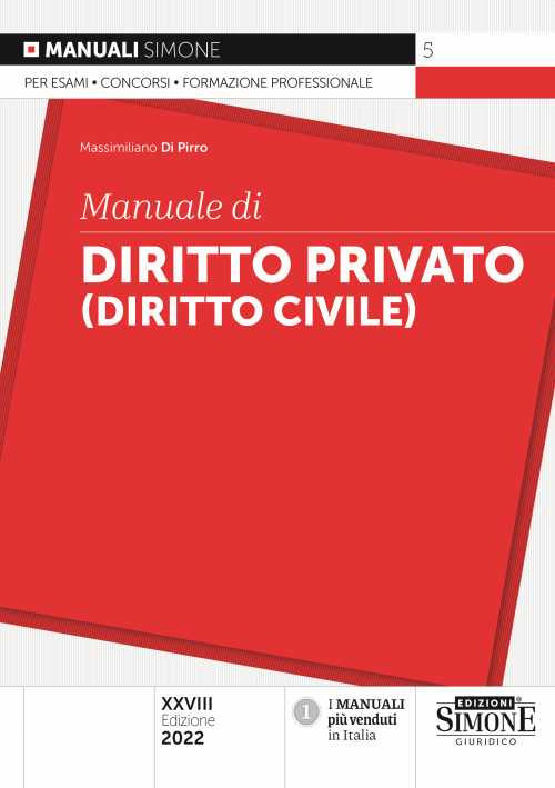 Cover of Manuale di diritto privato (diritto civile)