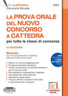 Cover of prova orale del nuovo concorso a cattedra
