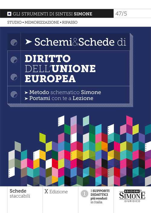 Cover of Schemi & schede di diritto dell'Unione Europea