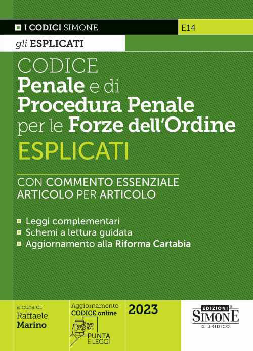 Cover of Codice penale e di procedura penale esplicati per le Forze dell’ordine
