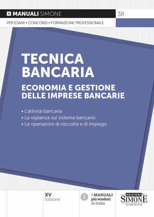 Cover of Tecnica bancaria. Economia e gestione delle imprese bancarie