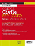 Cover of Codice civile esplicato. Spiegato articolo per articolo. Leggi complementari. Formulario