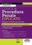 Cover of Codice di procedura penale esplicato. Spiegato articolo per articolo. Con leggi complementari e formulario