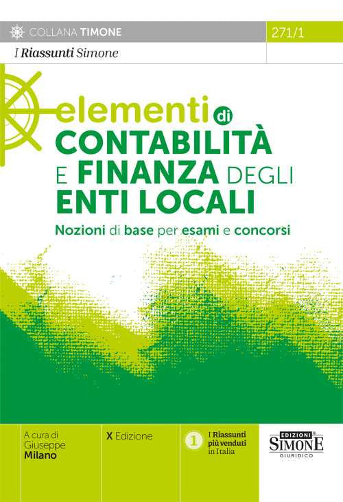 Cover of Elementi di contabilità e finanza degli enti locali. Nozioni di base per esami e concorsi