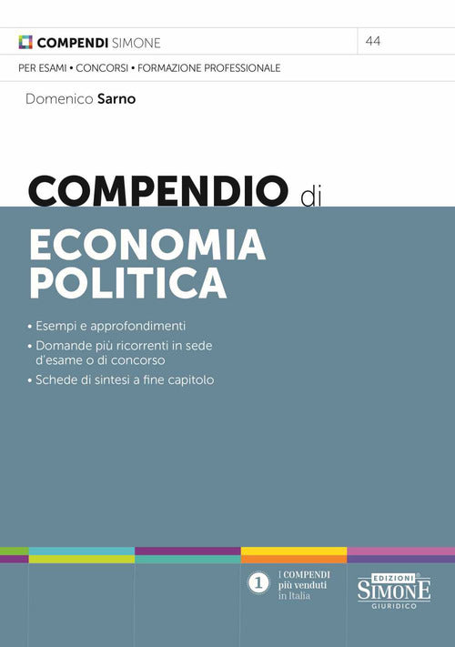 Cover of Compendio di economia politica