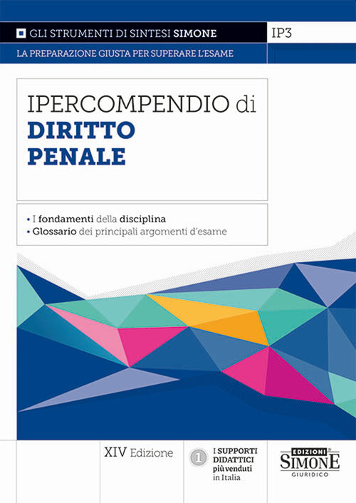 Cover of Ipercompendio di diritto penale. I fondamenti della disciplina. Glossario dei principali argomenti d'esame