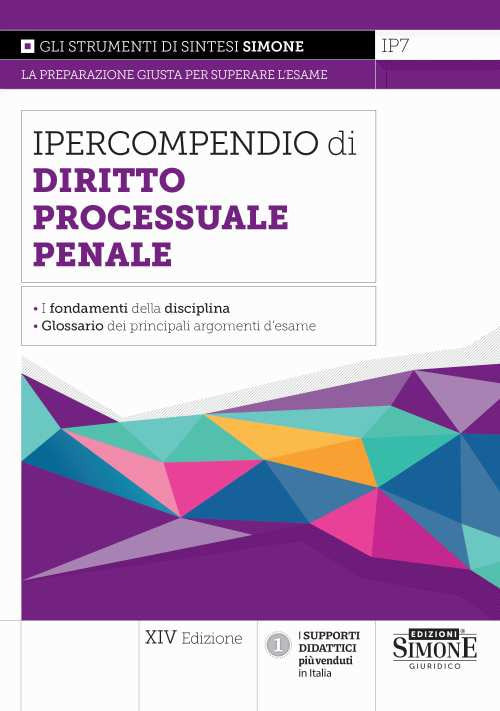 Cover of Ipercompendio di diritto processuale penale