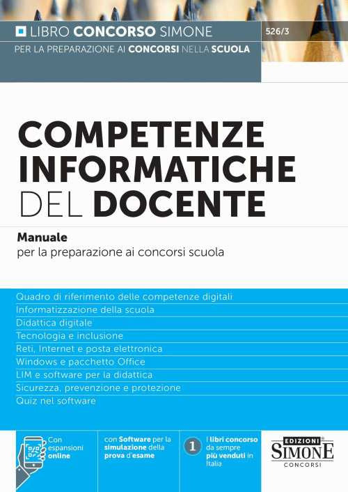 Cover of Competenze informatiche del docente. Manuale per la preparazione ai concorsi scuola