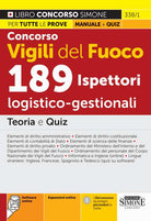 Cover of Concorso vigili del fuoco 189 ispettori logico-gestionali. Teoria e quiz