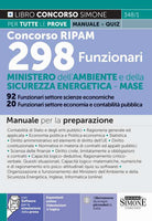 Cover of Concorso RIPAM 298 funzionari - Ministero dell'Ambiente e della Sicurezza Energetica - MASE. 92 funzionari settore scienze economiche. 20 funzionari settore economia e contabilità pubblica. Manuale