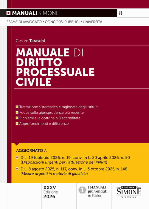 Manuale di diritto processuale civile