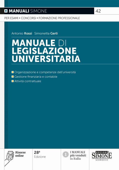 Manuale di legislazione universitaria