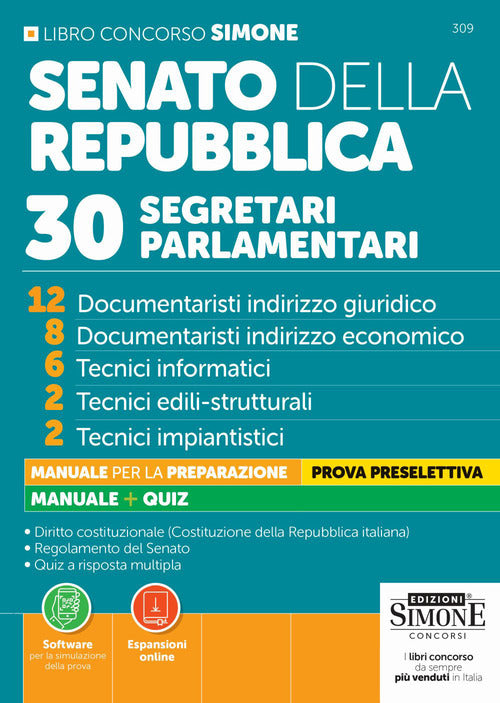Concorso Senato della Repubblica. 30 Segretari Parlamentari