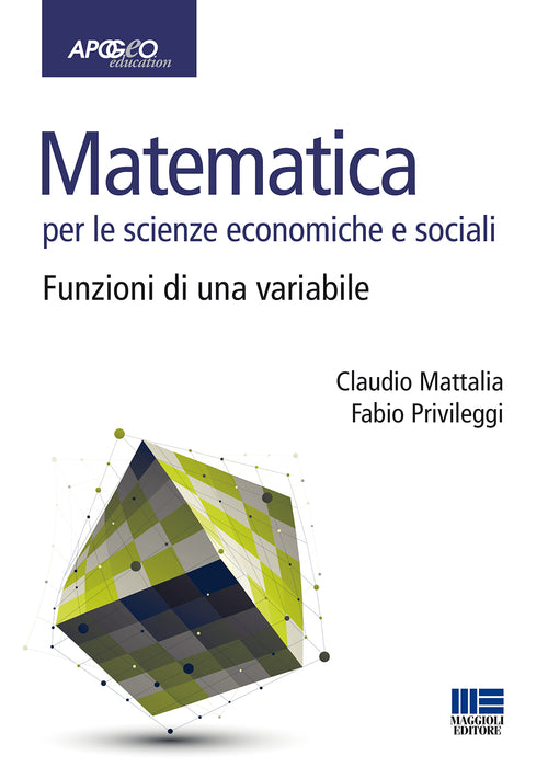 Cover of Matematica per le scienze economiche e sociali