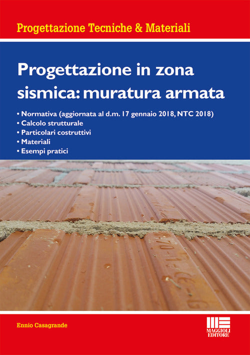 Cover of Progettazione in zona sismica: muratura armata