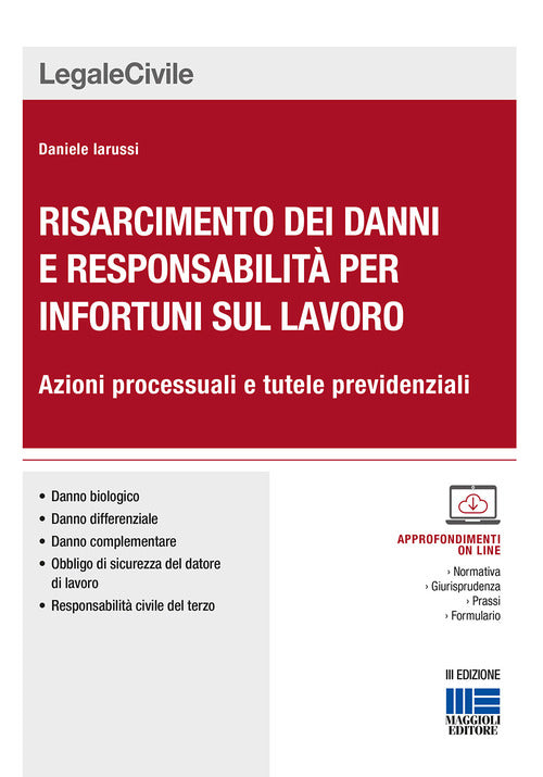 Cover of Risarcimento dei danni per gli infortuni sul lavoro. Le azioni processuali