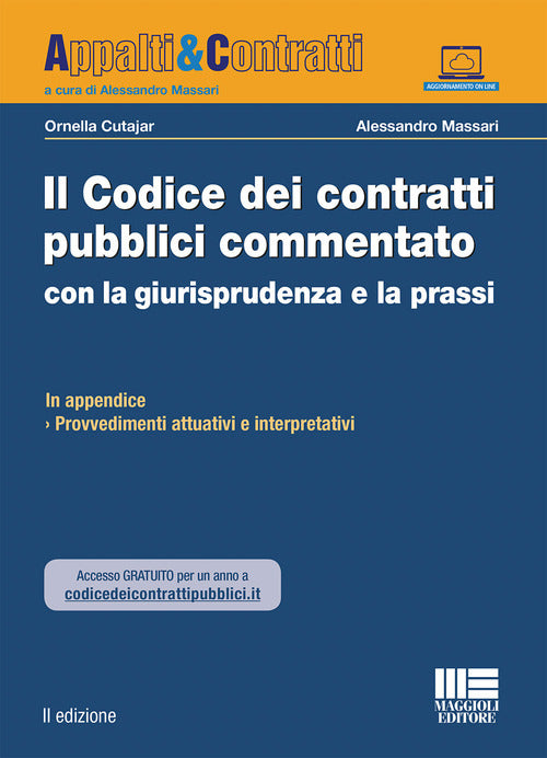Cover of codice dei contratti pubblici commentato con la giurisprudenza e la prassi