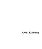 Cover of Alvisi Kirimoto. Ediz. italiana