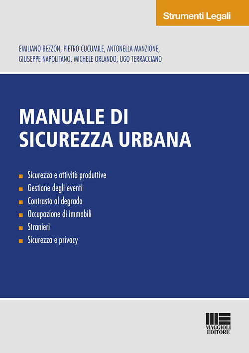Cover of Manuale di sicurezza urbana