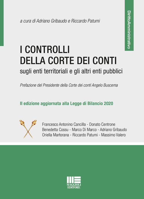 Cover of controlli della Corte dei Conti sugli enti territoriali e gli altri enti pubblici
