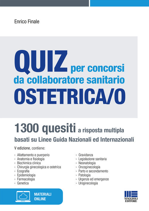 Cover of Quiz per concorsi da collaboratore sanitario ostetrica/o