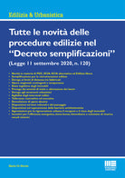 Cover of Tutte le novità delle procedure edilizie nel «Decreto semplificazioni»
