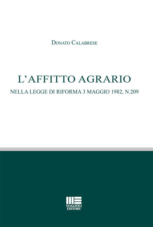 Cover of affitto agrario