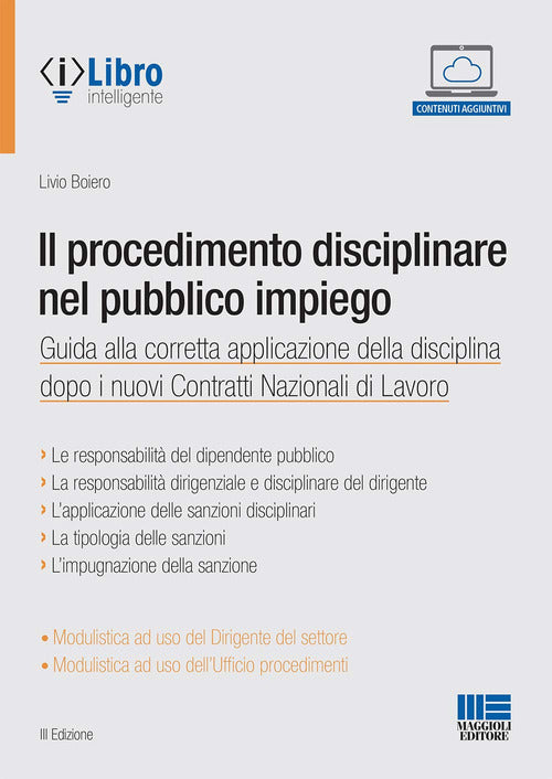 Cover of Il procedimento disciplinare nel pubblico impiego