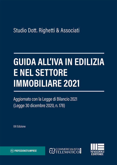 Cover of Guida all'IVA in edilizia e nel settore immobiliare 2021